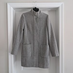 Hobbs | British Grey Wool Coat With Pockets